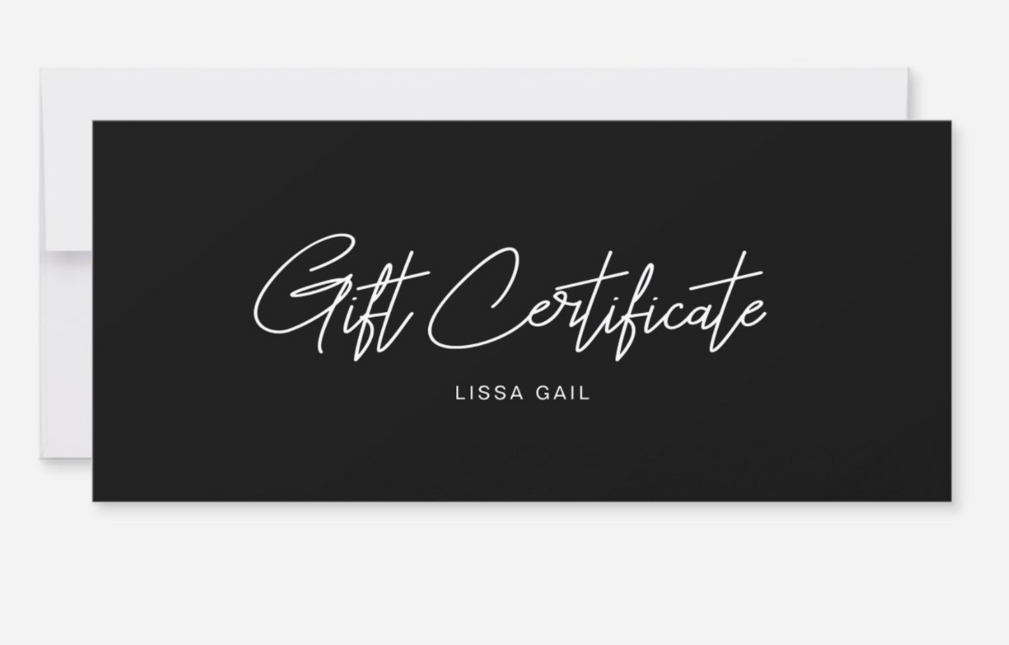 shoplissagail gift certificate