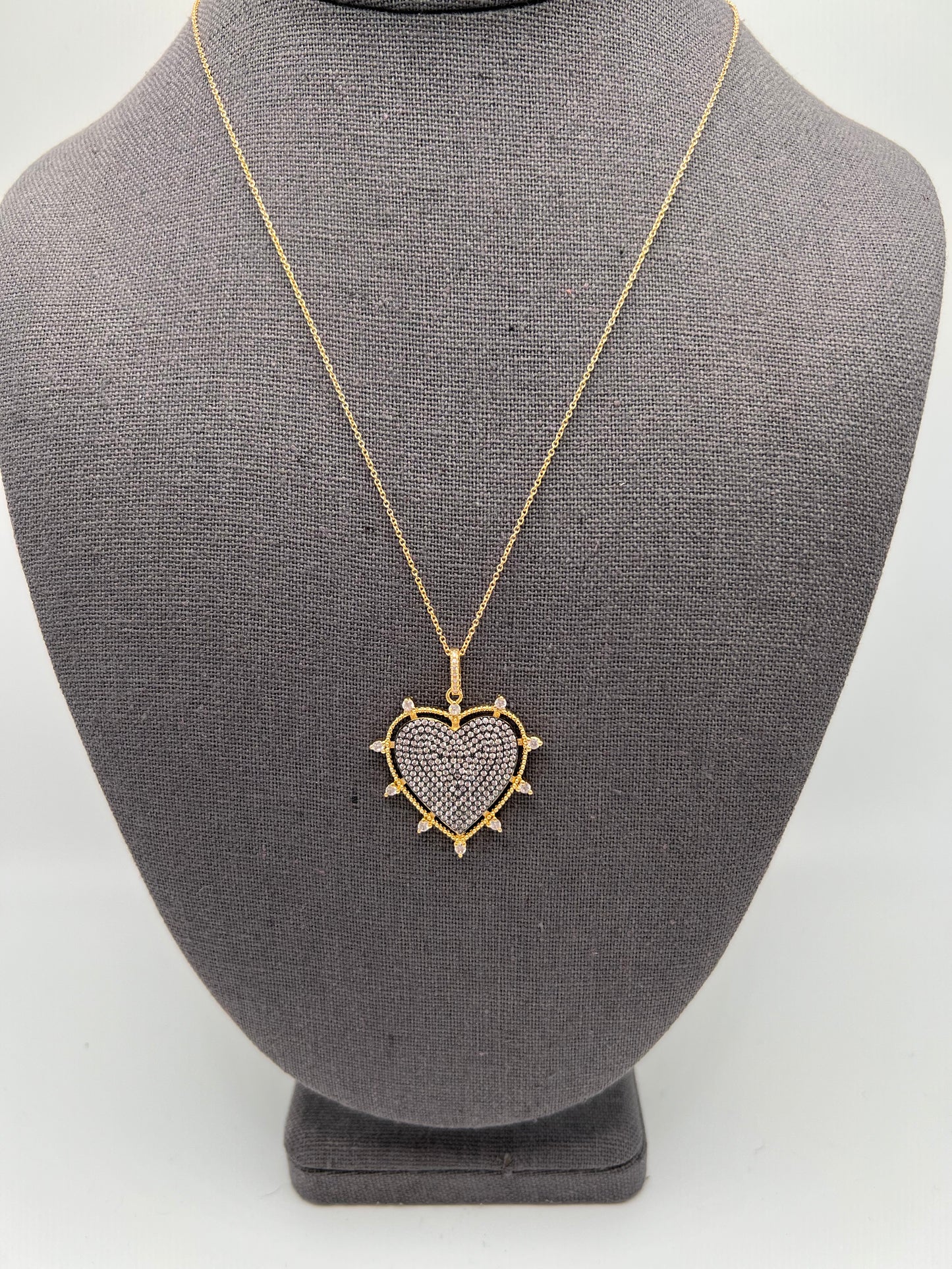 Spiked Heart Necklace