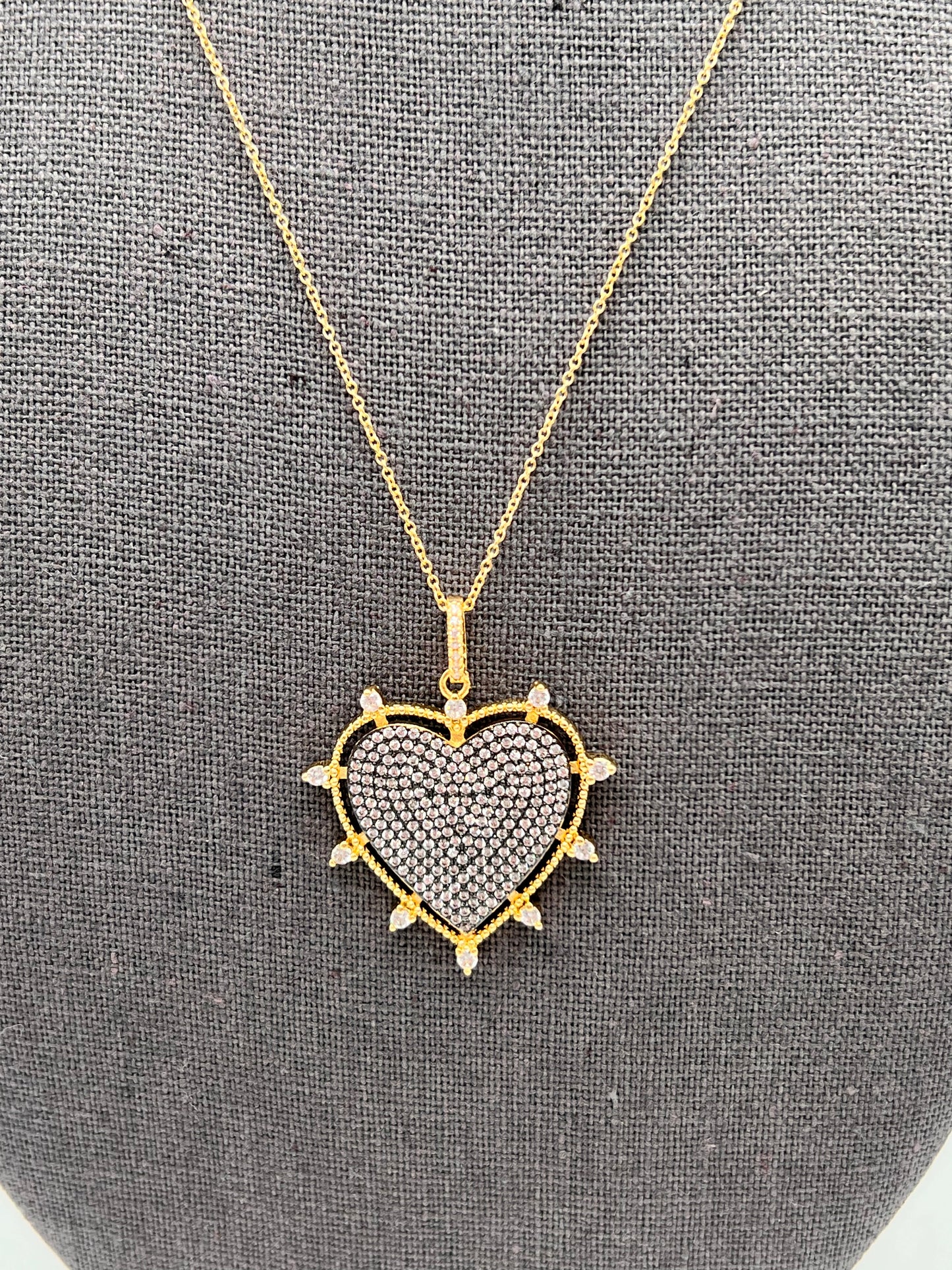 Spiked Heart Necklace