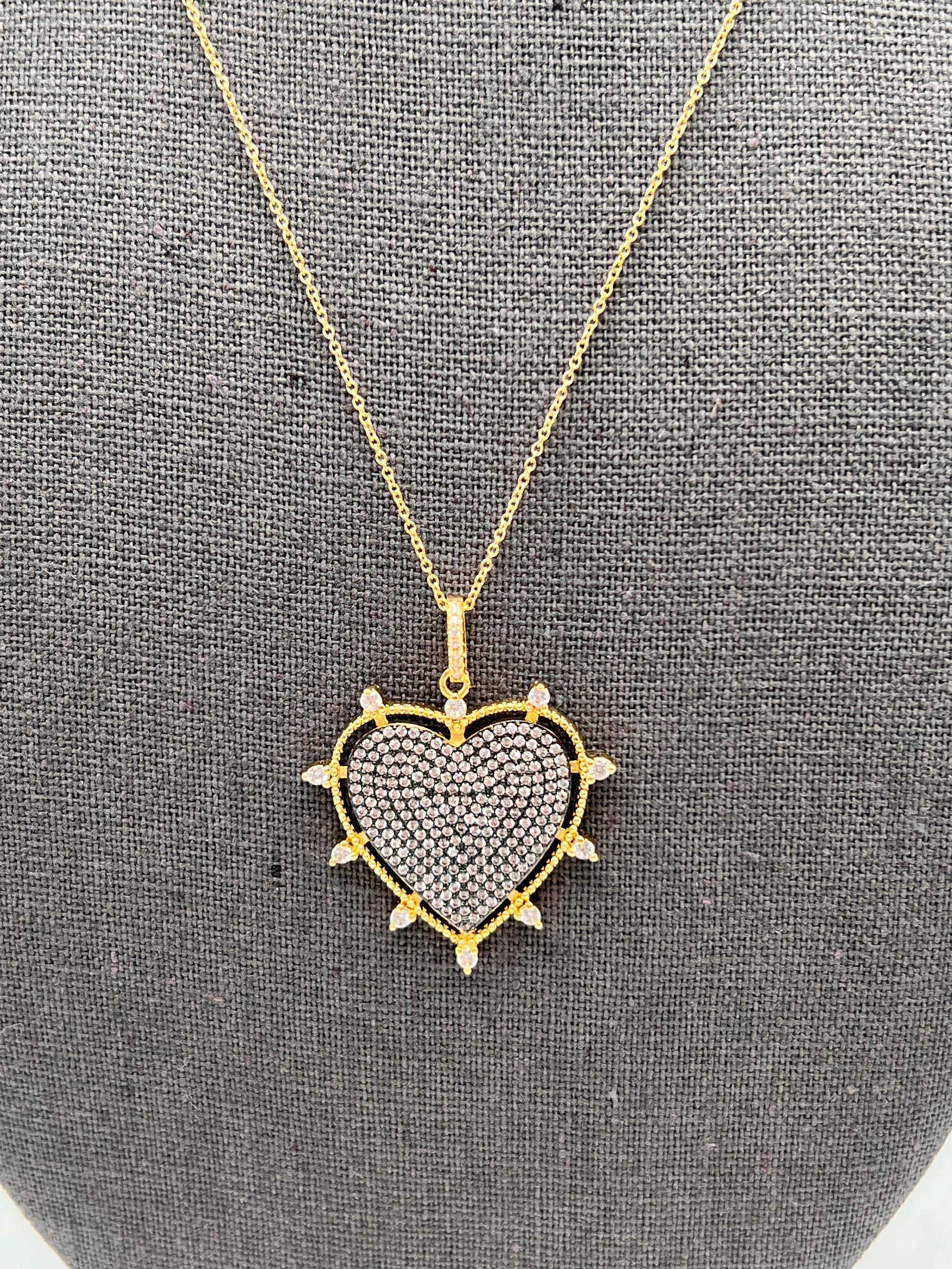 Spiked Heart Necklace