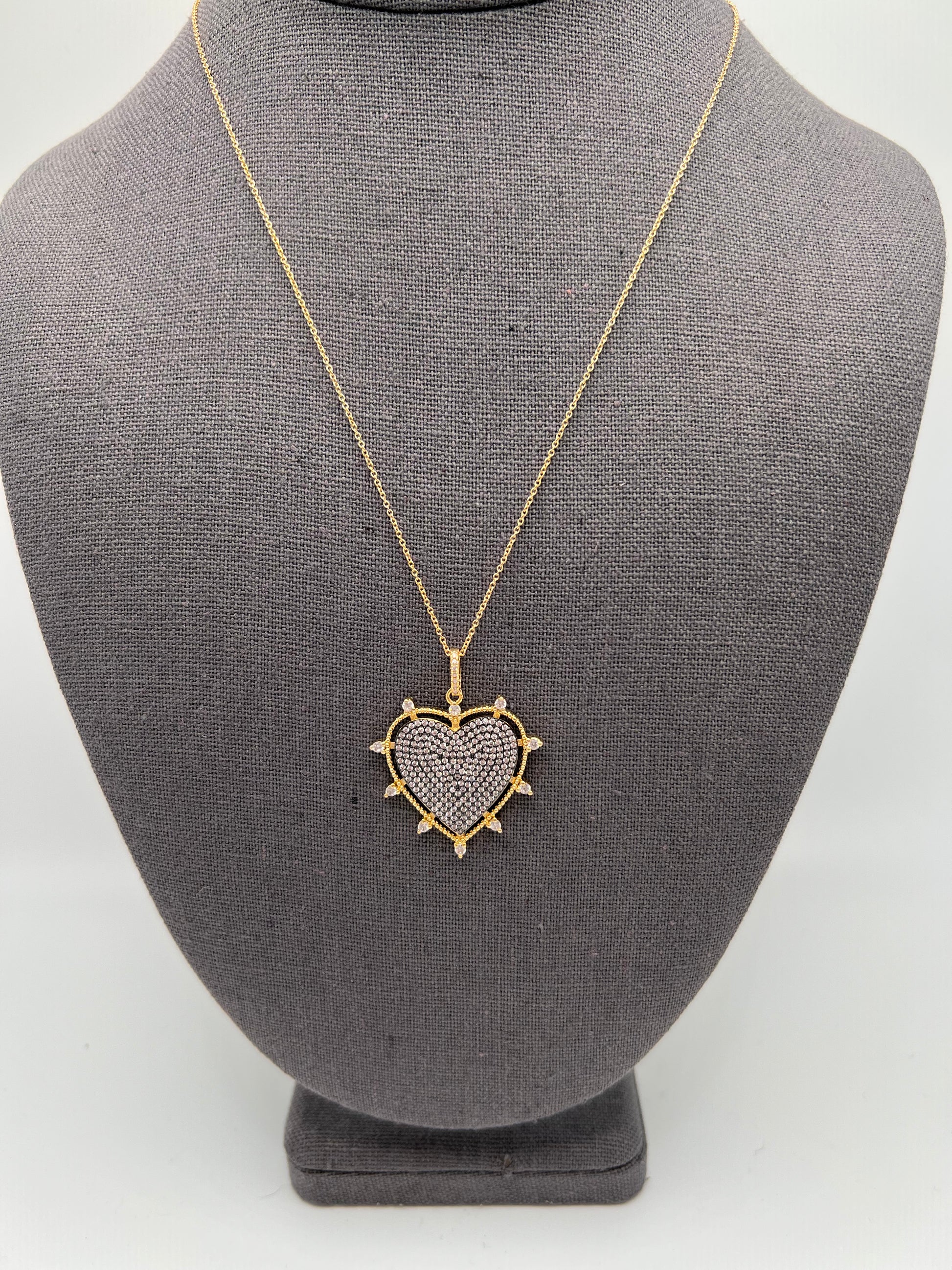 Spiked Heart Necklace